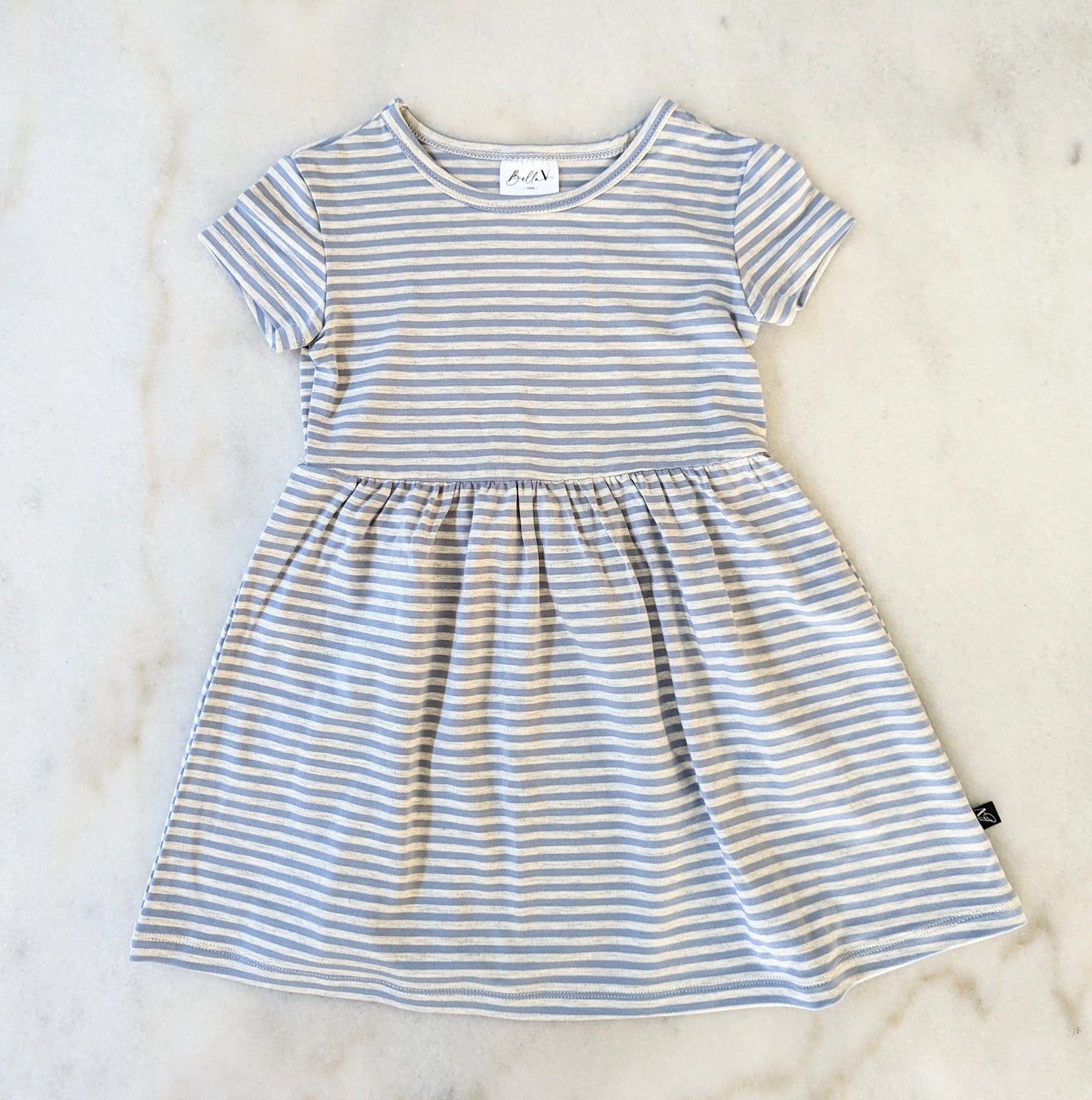T-Shirt Dress - Blue Stripe